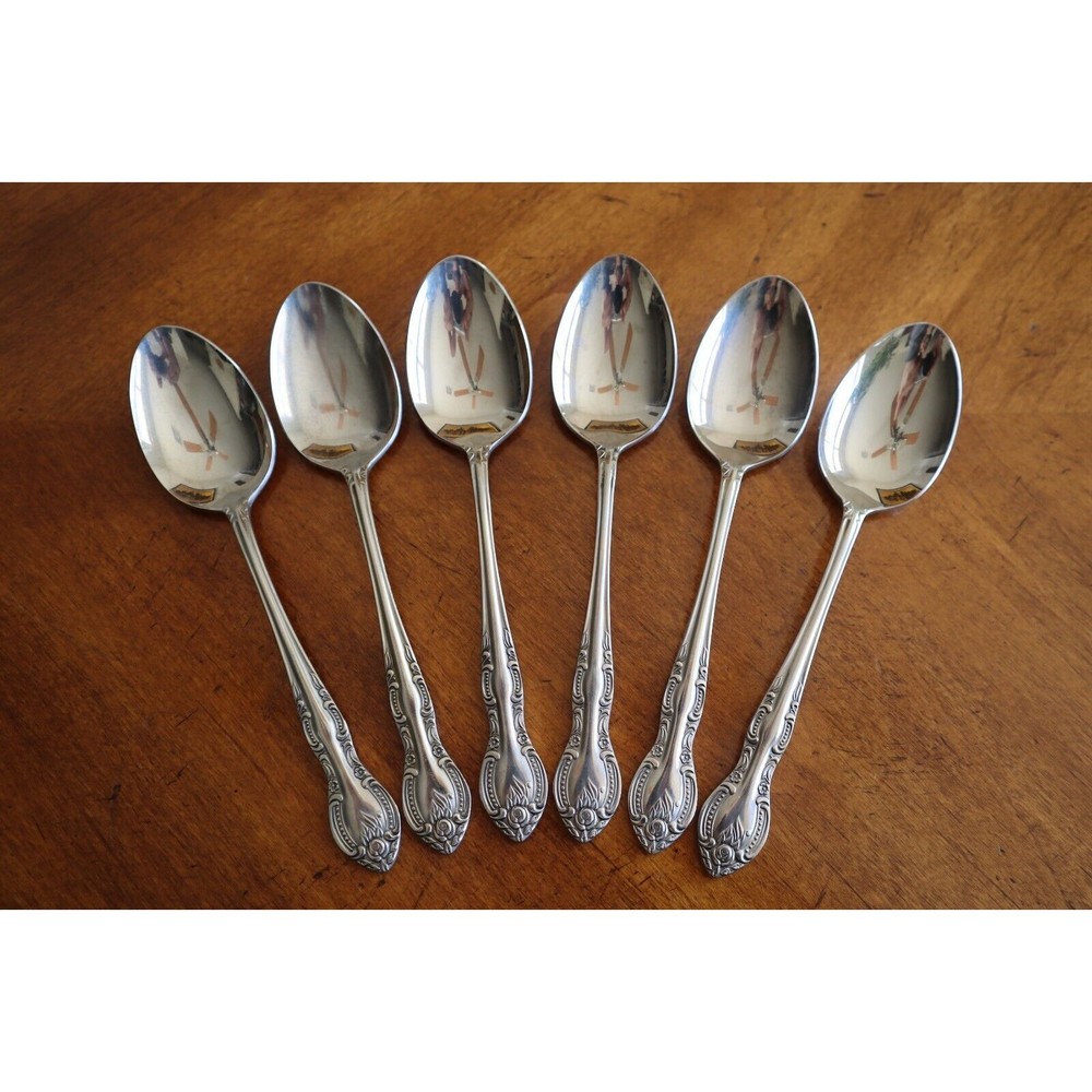 Hanford Forge 6x Soup Dinner Table Spoon Oval CHARLESTON CLASSIC Stainless 7.2" - Picture 5 of 8